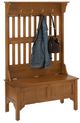 homestyles® General Line Warm Oak Hall Tree with Bench-0