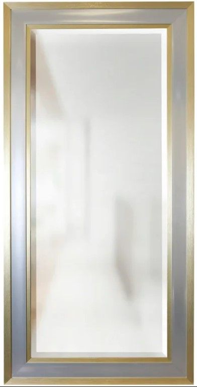 Stylecraft Gold/Silver Beveled Framed Wall Mirror-0