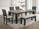 Crown Mark Bardstown Black/Light Gray Dining Side Chair-1