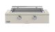Caliber™ Rockwell Social 42" Antique White Built-In Liquid Propane Outdoor Griddle with Polished Chrome Hardware-0