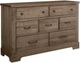 Vaughan-Bassett Cool Rustic 3-Piece Stone Gray King Bedroom Set-2