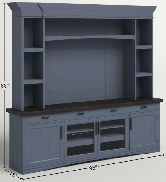 Parker House® Americana Modern Denim Entertainment Center-2
