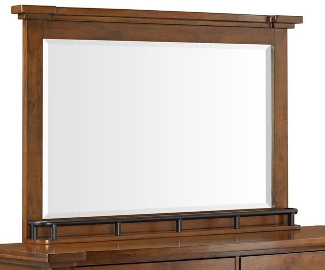 Elements International Gage Chestnut Dresser and Mirror-2
