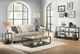 Riverside Furniture Kali Glass Top Side Table with Black Metal Base-1