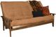 Kodiak Furniture Tucson Rustic Walnut/Suede Peat Queen Futon with Mattress-0