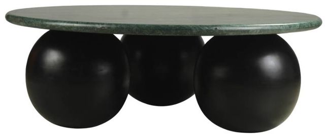 Meridian Furniture Treviso Green Coffee Table with Black Base-3