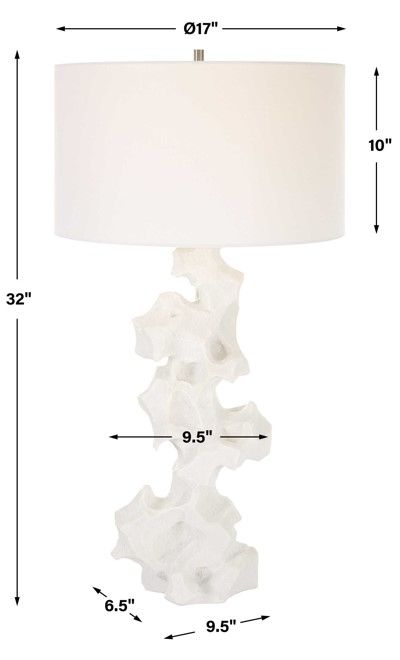 Uttermost® Remnant White Table Lamp-2