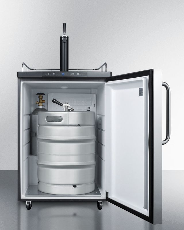 Summit® 5.6 Cu. Ft. Stainless Steel Beer Cooler/Kegerator-3