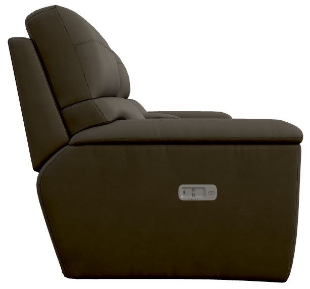 La-Z-Boy® Ava Mineral Leather Power Reclining Loveseat with Console and Headrest-2