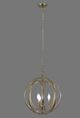 YHD Satin Brass 3-Light Chandelier-1