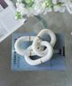 A & B Home White Decorative Marble Chain Sculpture-4