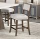 Furniture of America® Grasten 5-Piece White Dining Table Set with Dark Walnut Base-3