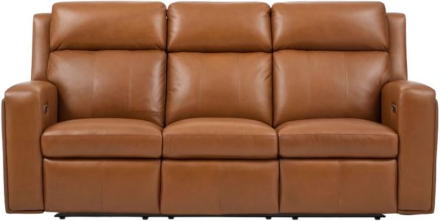 Flexsteel® Wyatt Canyon Brown Power Reclining Sofa with Power Headrests and Lumbar-3