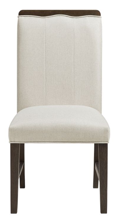 Homelegance® Clara Beige/Brown Side Chair-2
