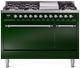 Ilve® Nostalgie II Series 48" Emerald Green Pro Style Dual Fuel Range-0