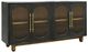 Stylecraft Americana Blue 4-Door Accent Cabinet-0