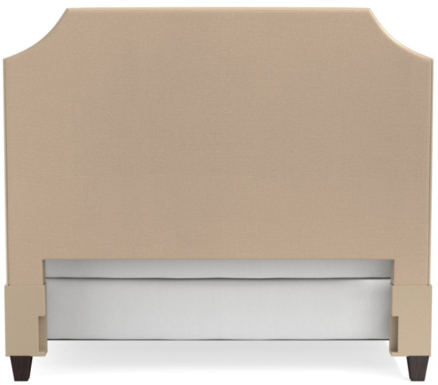 Bassett® Furniture Custom Upholstered Beds Florence Leather Clipped Corner Bed-2