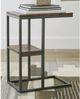 Signature Design by Ashley® Forestmin Natural Accent Table with Black Base -3
