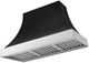 AGA Cascade 48" Matte Black Wall Mounted Range Hood with Polished Chrome Trim-0