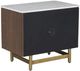 Fairfield® Dimitri Kafe Nightstand with White Marble Top-3