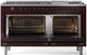 Ilve® Nostalgie II Series 60" Burgundy Pro Style Dual Fuel Range-1