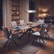 Primo™ International Dining 2-Piece Brego Grey Dining Arm Chair Set-1