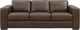Leather Italia™ Savino Inglewood Vintage Brown Cigar Sofa-0