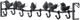 A & B Home Black Bird Wall Hook-0