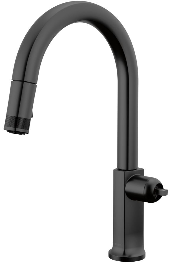Brizo Kintsu® Matte Black Pull-Down Faucet with Arc Spout-0