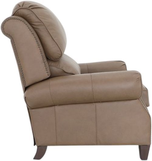 BarcaLounger® Churchill Cashmere Taupe Leather Manual Recliner-3