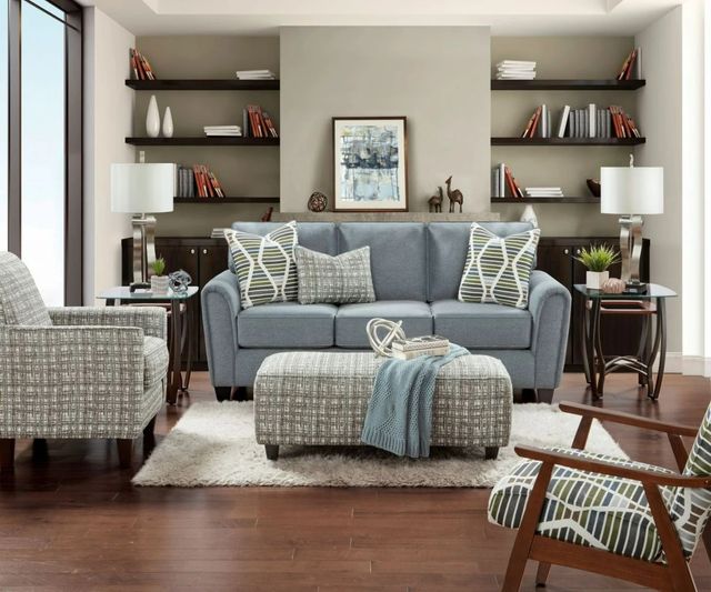 Fusion Furniture Macarena Marine Gray Queen Sofa Sleeper-1