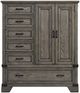 Intercon Forge Wire Brushed Steel Gray Gentleman's Chest-1