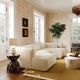 TOV Furniture Tarra 4-Piece Cream Fluffy Oversized Modular U-Shape Sectional and Chaise-1