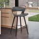 Armen Living Jagger Black/Gray Counter Stool-2