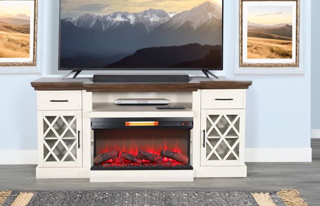 Sunny Designs™ Newport Buckskin/Marble White Console-1