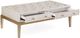 Bassett Mirror Perrine White Cocktail Table with Antique Gold Base-3