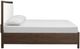 Magnussen Home® Llewellyn Columbian Walnut/Merino Pearl Upholstered Queen Panel Bed-2