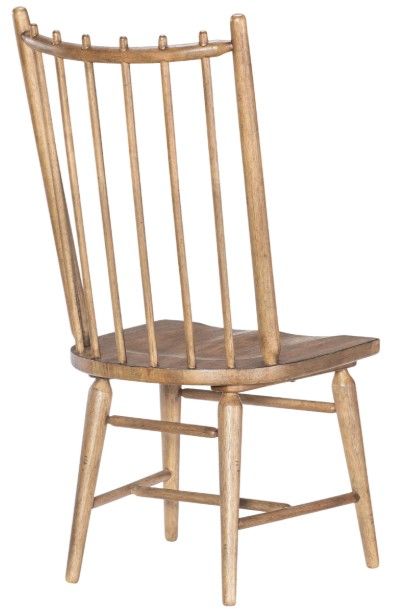 Legacy Classic Vintage Market Barnwood Oak Spindle Back Side Chair-1