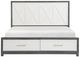 Homelegance® Rowan Gray/Ivory King Storage Platform Bed-2