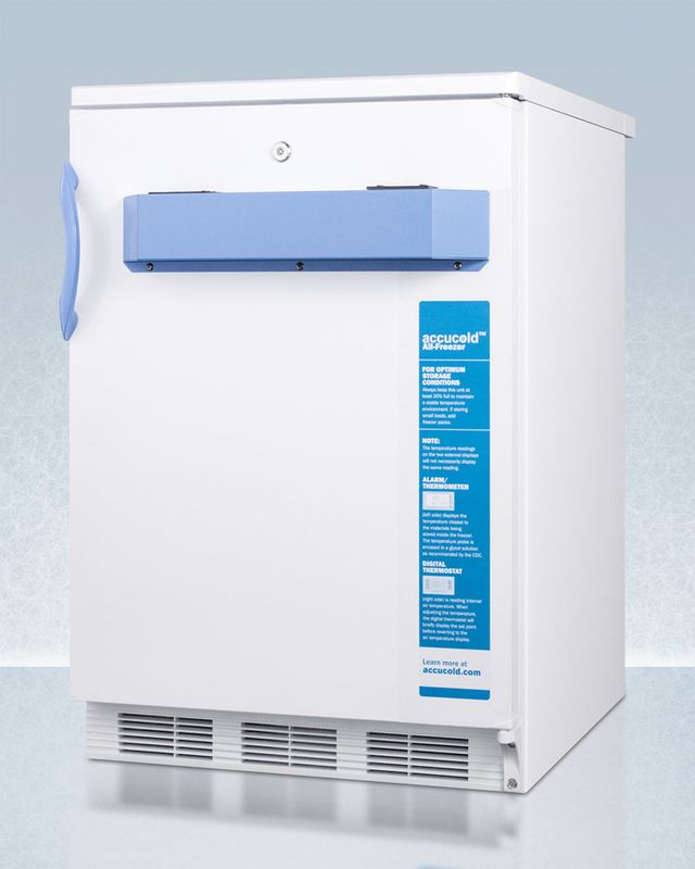 Accucold® by Summit® MED2 Series 24" 3.2 Cu. Ft. White Built In All Freezer-2