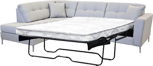 Edgewood Furniture Laporta Silver Right-Arm Facing Queen Sleeper Sectional-0