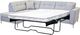 Edgewood Furniture Laporta Silver Right-Arm Facing Queen Sleeper Sectional-0