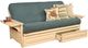 Kodiak Furniture Phoenix Linen Aqua/Antique White Full Storage Futon with Mattress-0