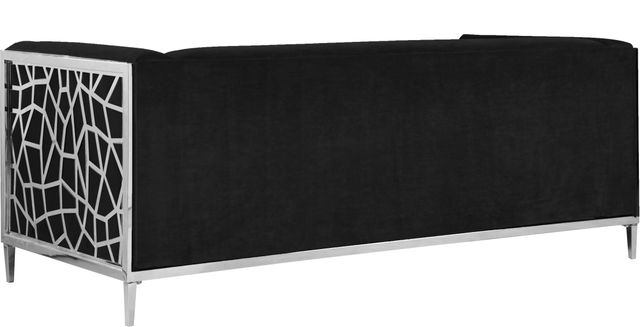 Meridian Furniture Opal Black Velvet Sofa-2