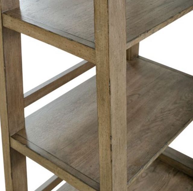 Liberty Furniture Americana Farmhouse Dusty Taupe Leaning Pier Bookcase-6