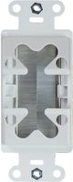 Sanus® White Cable Management Brush Wall Plate-3