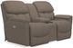 La-Z-Boy® Kipling Otter Power Reclining Loveseat with Power Headrest and Console-1