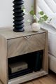 Caracole® Earthly Delight Caracole Classic Ash Driftwood/Sundance Gold Nightstand-3