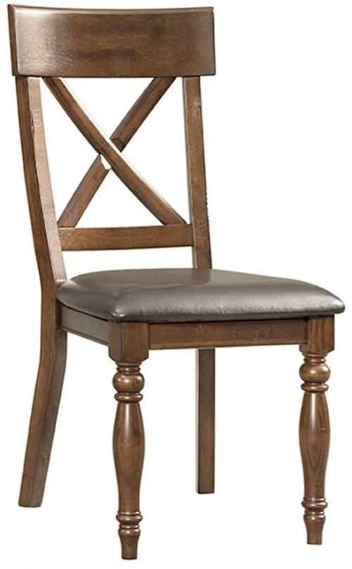 Intercon Kingston Black/Raisin X-Back Side Chair-0