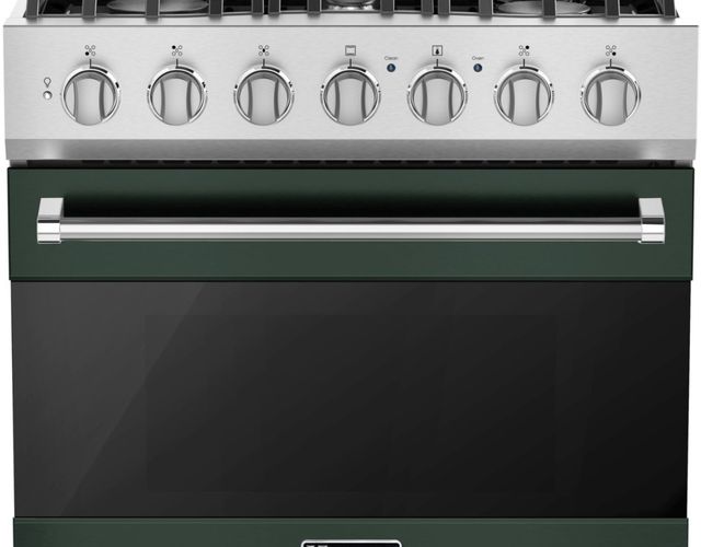 Viking® 3 Series 30" Blackforest Green Freestanding Liquid Propane Range-1